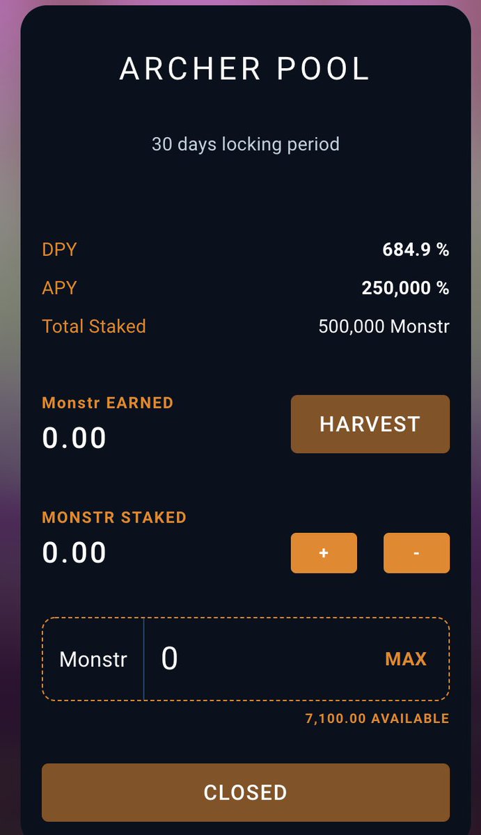monversegame's tweet photo. 👏Overwhelming Response👏

💵Archer Pool filled up in just 5 minutes.

Who has successfully staked their #MONSTR tokens can enjoy fixed 250,000% APY

📌If you missed Archer, you can wait for Warrior Pool.

📅Warrior pool going live in 24h

#Monverse #MONSTR https://t.co/8kdRuhoTyF