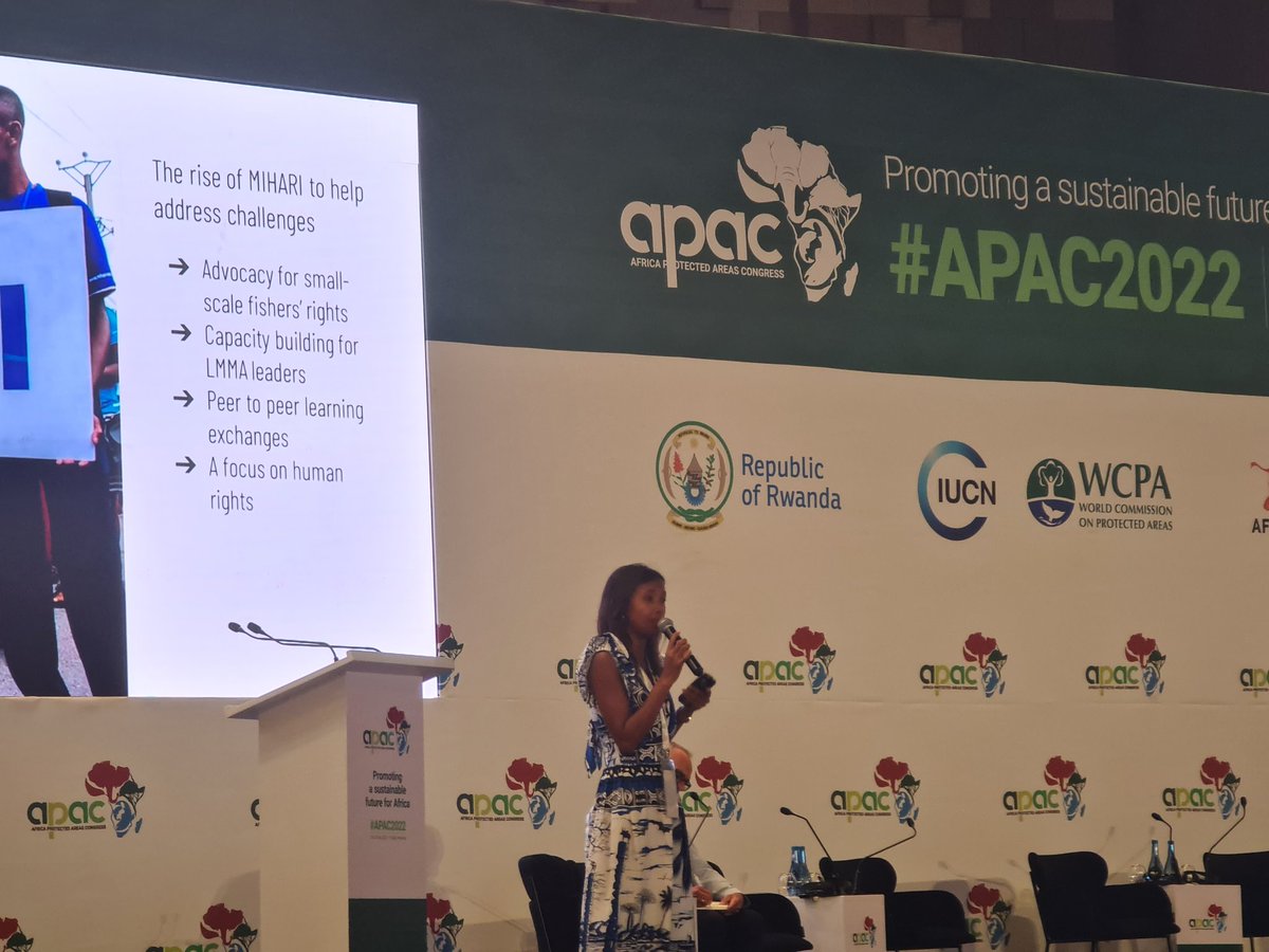 wiompan's tweet image. Insightful presentation from @VatosoaRakoton1 on the efficacy  of the MIHARI network as an OECM.   Key lesson: the future of marine conservation is in #OECMs and local communities.