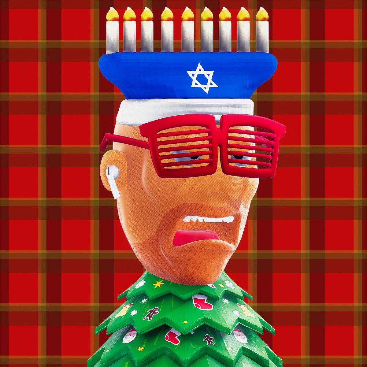DeezNutzNFT's tweet photo. Caught this Nut trying on costumes for the upcoming Christmas in July celebrations 🎁🎄🥜
#Deez #Xmas #NFTs #Web3 #Metaverse #1NFTCommunity https://t.co/RsLr8dqeSr