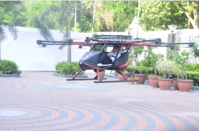 SantanuB01's tweet photo. #India's home built #drone moment has arrived. @Nikunj_Parashar of @SagarDefence demonstrated home built pilotless ‘Varuna’ for the #IndianNavy in the presence of Hon'ble PM Shri @narendramodi-ji and Hon'ble Defence Minister @rajnathsingh -ji 🙏🙏🙏
#JaiHind https://t.co/eIY8NW8TBO