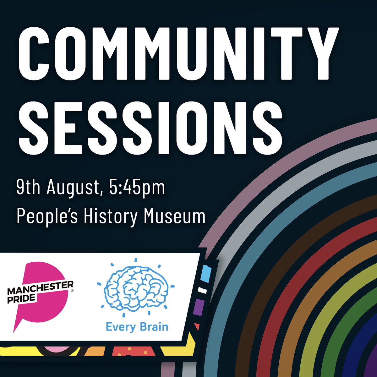 Manchester Pride (@manchesterpride) on Twitter photo Community Session: Every Brain 🧠🌈
Join us at our next Community Session, 9th August @PHMMcr to learn about the amazing work of <a href="/everybrainuk/">Every Brain - celebrating neurodiversity</a>, a Manchester-based project promoting neurodiversity and supporting neurodivergent artists!
Free 🎟's here: bit.ly/3PoJGpU Community Session: Every Brain 🧠🌈
Join us at our next Community Session, 9th August @PHMMcr to learn about the amazing work of <a href="/everybrainuk/">Every Brain - celebrating neurodiversity</a>, a Manchester-based project promoting neurodiversity and supporting neurodivergent artists!
Free 🎟's here: bit.ly/3PoJGpU