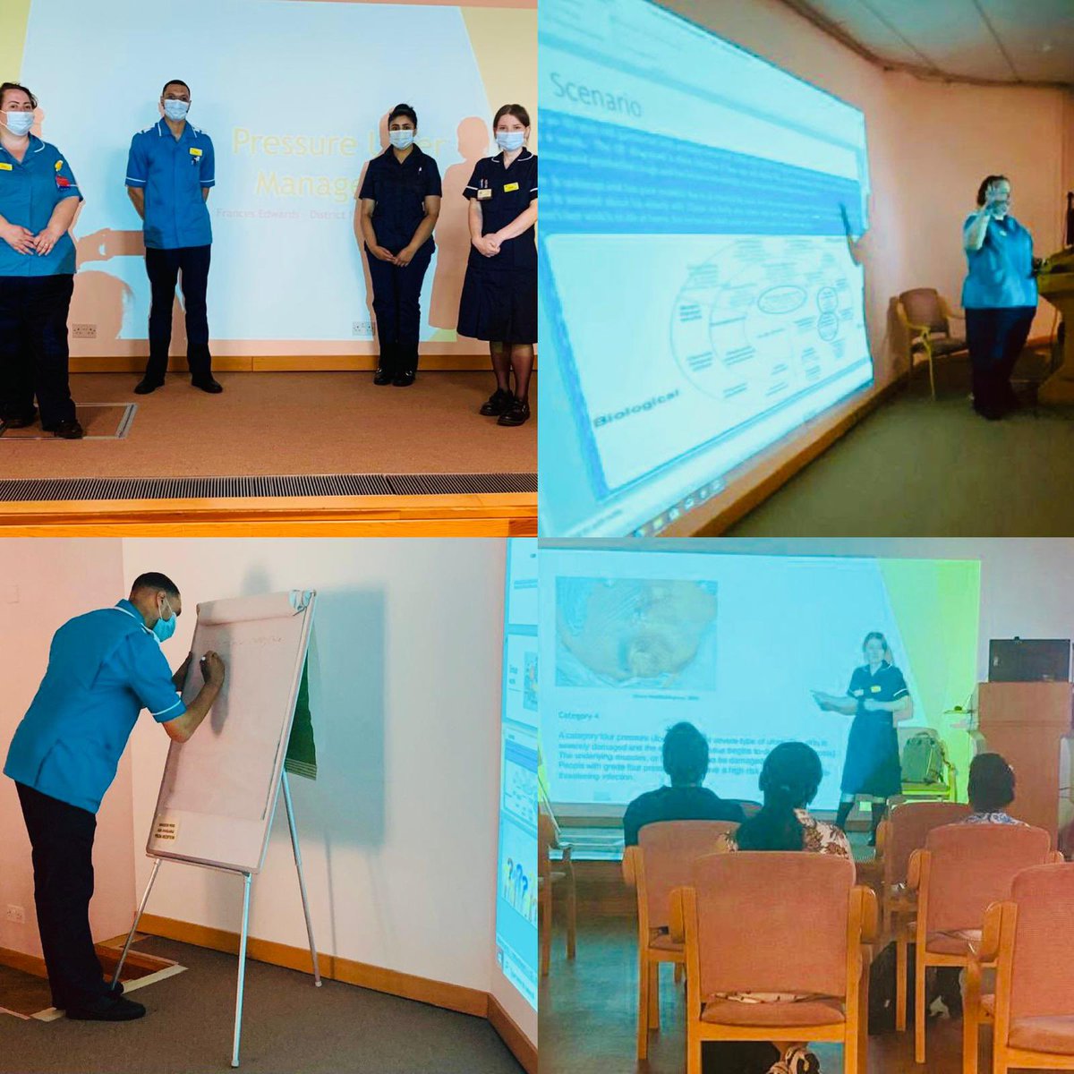 SWB_Education's tweet photo. Another great session for the Nursing Associate Apprentices (NAA’s) facilitated / protected support session.
⭐️A big thank you to Fran and Layla from the district nursing team for their support. ⭐️
#nursingassociateapprentice #teaching #supportsession #nhs #knowledgeispower https://t.co/FOYOAKYXc9