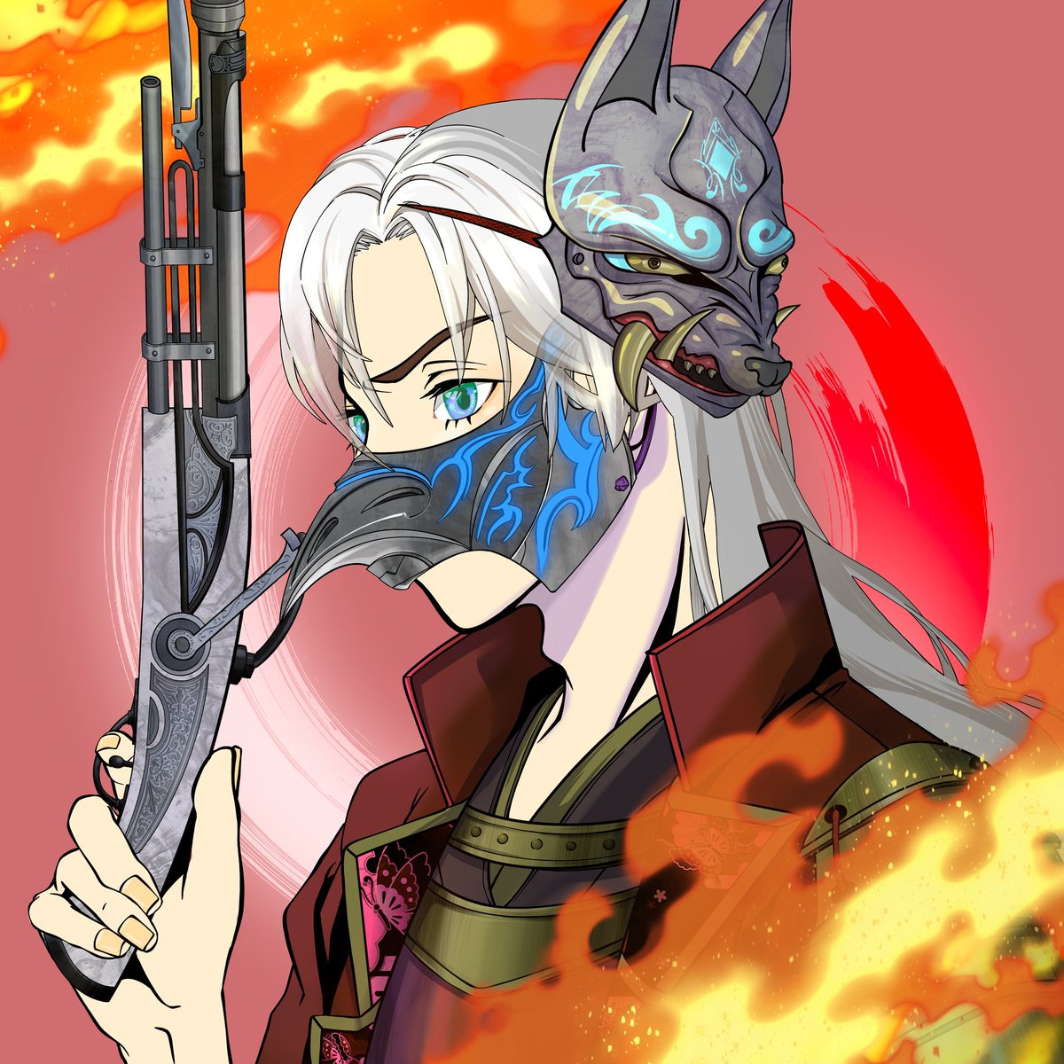 記念すべき人生初のNFT

我がサムライを披露したくて始めました！
超初心者ですが参加させて頂きました
リビールとてもワクワクしました🤓
最高に気に入ってます

 #edo2022