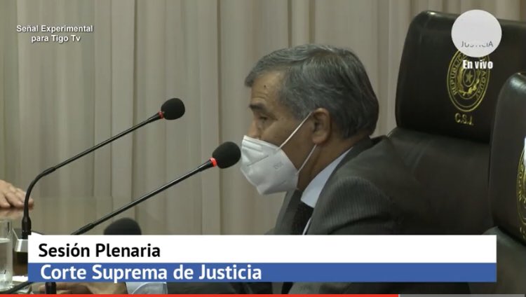 pds_radio's tweet photo. #PlenoCSJ | El ministro Manuel Ramírez Candia propuso solicitar al @TSJE_Py la inhabilitación/exclusión de los ministros de la Corte Suprema de Justicia del Padrón Nacional para las próximas elecciones de la concertación. “A modo de conservar la imagen de la institución” indicó. https://t.co/ZPOefA9jiR