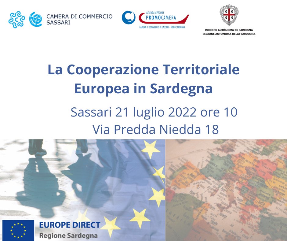 Domani a #Promocamera un  incontro informativo per fornire agli attori regionali un quadro di insieme sulle opportunità che la Cooperazione Territoriale Europea offre per il periodo di Programmazione 2021-2027.
📝Iscriviti qui
bit.ly/IscrizioneWork…
