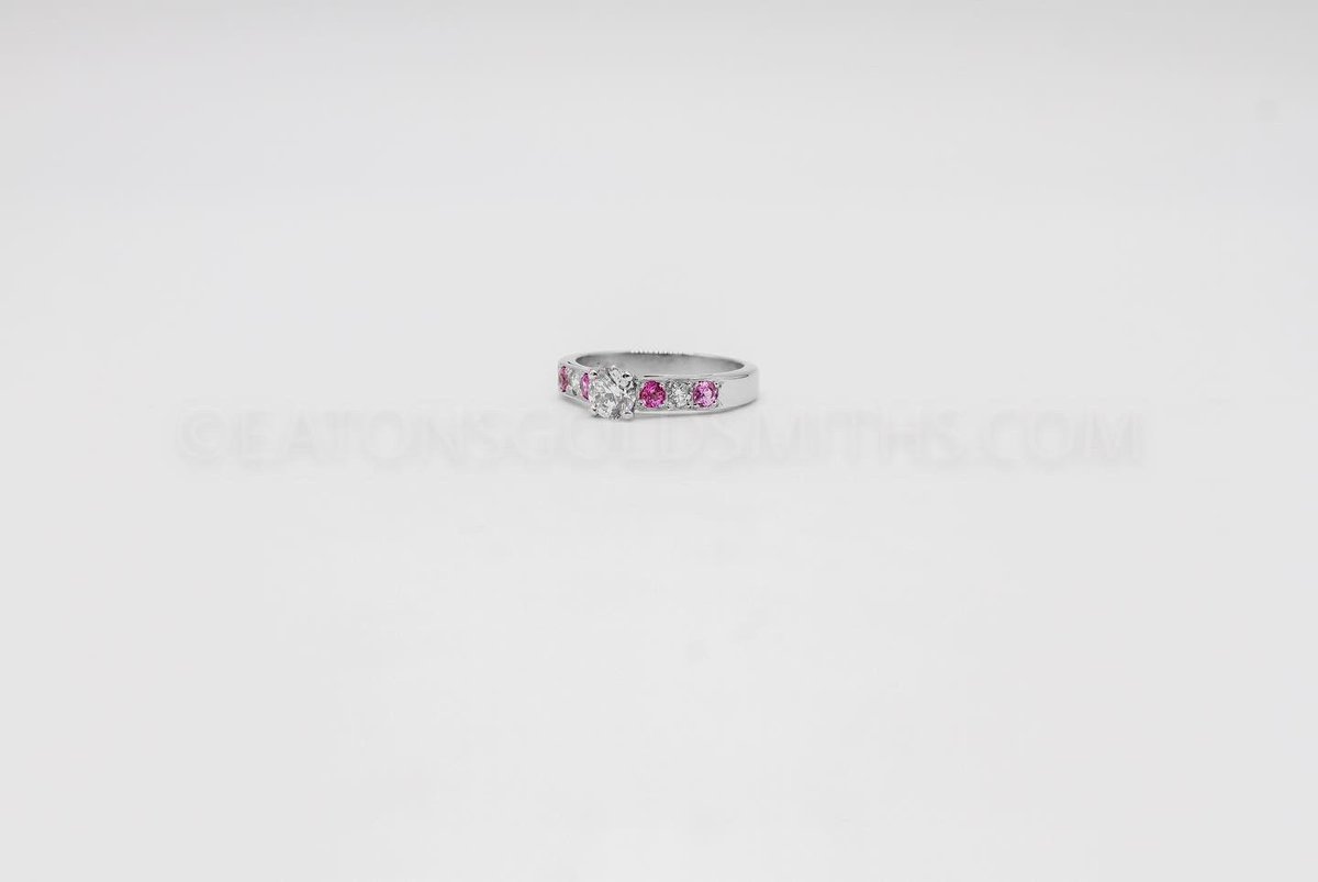 eatonsgoldsmith's tweet photo. Pretty in Pink…..Diamonds &amp; Pink Sapphires 💗 
Handmade Ring by Paul Eaton VPRMS MAA 

#eatonsgoldsmiths #handmade #pinksapphires #diamonds https://t.co/6Jd7bSHWYc