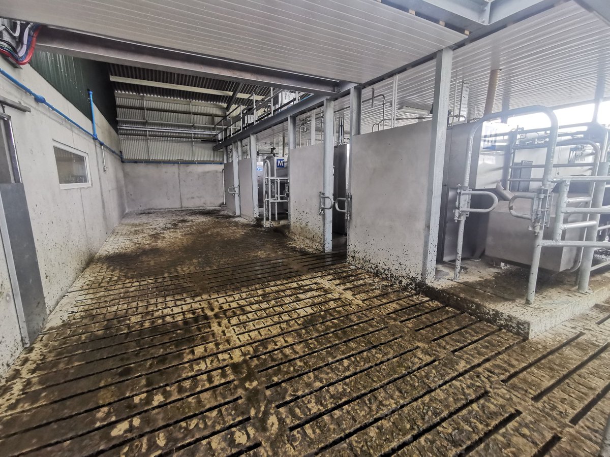 michaeldowney6's tweet photo. Two new entrant Fullwood robot support calls earlier today, one  single robot farm and one ten robot, abc grazing farms. Excellent cow flow on theses simple layouts with free cow flow. #grasstomilk #roboticmilkingIreland #ABCgrazing #farming #farmlife #fullwood #teamdairy https://t.co/78npgsFOFx