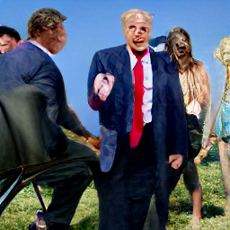DrawThisTweet's tweet photo. @aminasnoot 'Tampa this weekend is gonna be wild. Trump + DeSantis. Lets go' by Craiyon (formerly Dall-E mini). 
: https://t.co/6Ty0RGg2Uc https://t.co/XFtDRl9BdJ