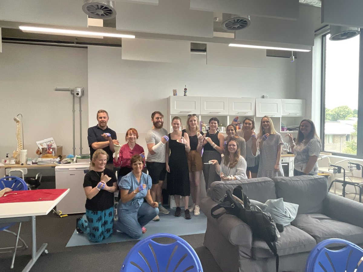 Just had a fabulous day as a guest lecturer @UoW_OccTherapy teaching all things upper limb and splinting. Think I’ve convinced them all to just how powerful OT are when we combine our problem solving skills with a solid knowledge of anatomy and biomechanics. Thanks @LesleyJC63