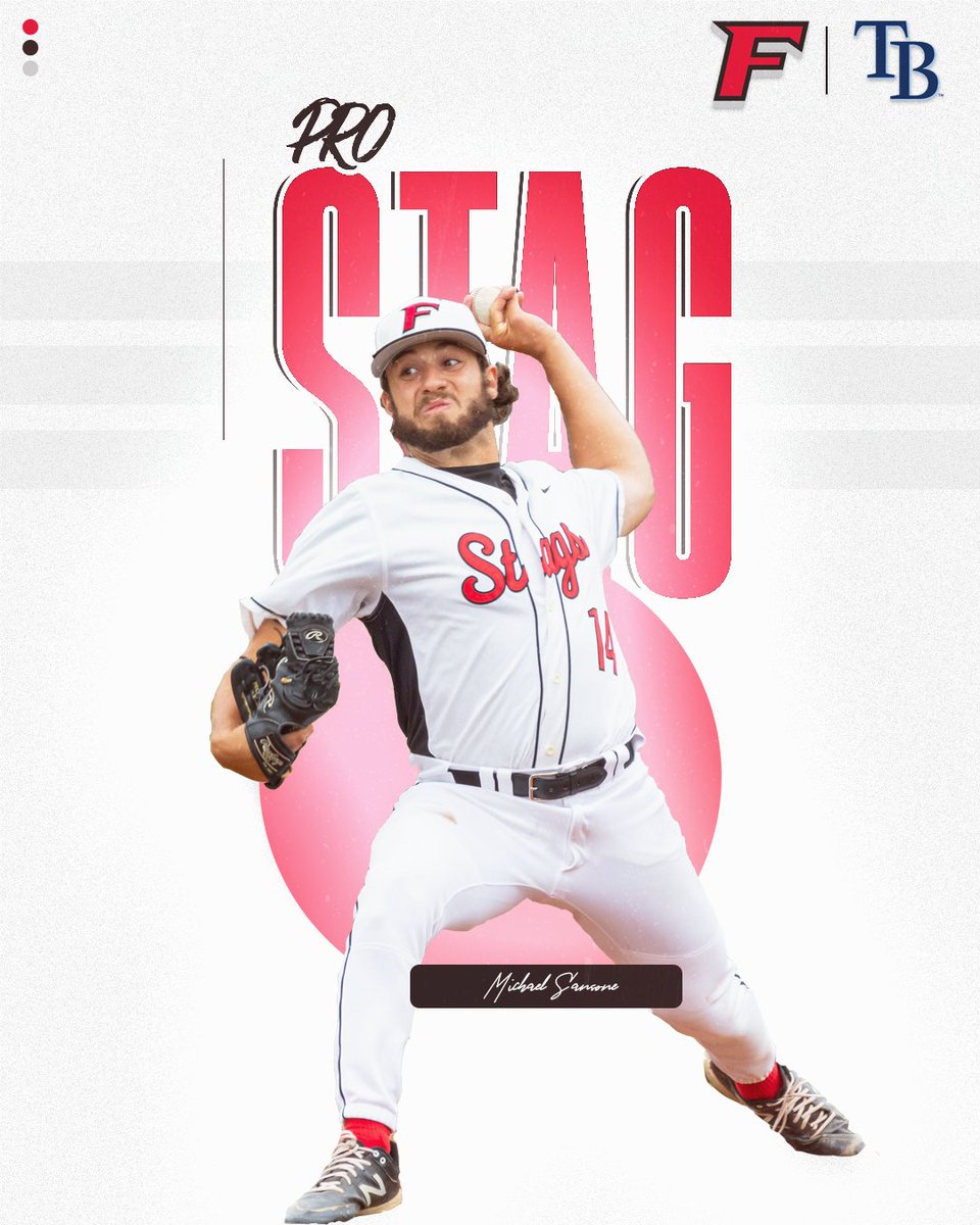 Stags_Base's tweet photo. A SPECIAL congrats to our newest #ProStag‼️

Michael Sansone has signed a professional contract in the @RaysBaseball organization to begin his professional career.

Congrats and Thank You for all the success throughout the years!

➡️ https://t.co/nFuquBqvyD

#WeAreStags🤘⚾️ https://t.co/Wvow18Sk5C