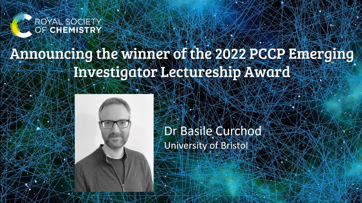 PCCP (@pccp) on Twitter photo 📢 We are excited to announce the winner of the 2022 PCCP Emerging Investigator Lectureship: Basile Curchod! Congratulations <a href="/insilphotochem/">Basile Curchod</a> at <a href="/BristolUni/">University of Bristol</a>, and thanks to everyone who submitted a nomination this year!🥳✨
Read more here: rsc.li/3OpVvLg 📢 We are excited to announce the winner of the 2022 PCCP Emerging Investigator Lectureship: Basile Curchod! Congratulations <a href="/insilphotochem/">Basile Curchod</a> at <a href="/BristolUni/">University of Bristol</a>, and thanks to everyone who submitted a nomination this year!🥳✨
Read more here: rsc.li/3OpVvLg