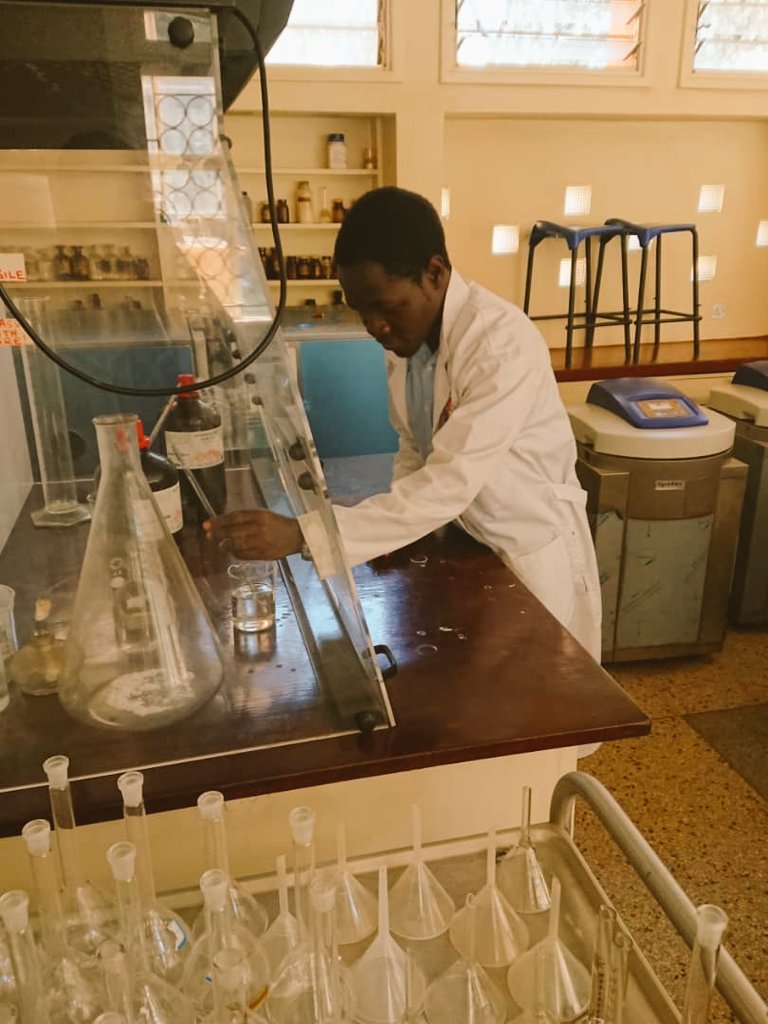 Teaching Chemistry students is very easy, but teaching natural chemists who know so little can get messy. 
Make sure they don't touch your things when you are still away. It's black fun.😎💥