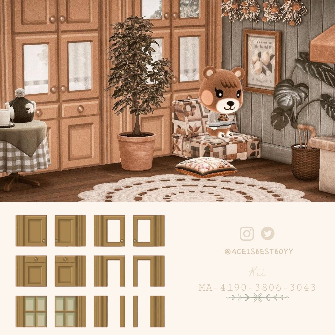 aceisbestboyy's tweet photo. Full wall cabinets 🤎 MA-4190-3806-3043
#AnimalCrossing #ACNH #ACNHDesigns #ACNHUpdate #acnhinspo #あつ森  #マイデザイン配布  #マイデザイン  #HappyHomeParadise #AnimalCrossingNewHorizions #ACNHDesign https://t.co/QMbjsm2qI5