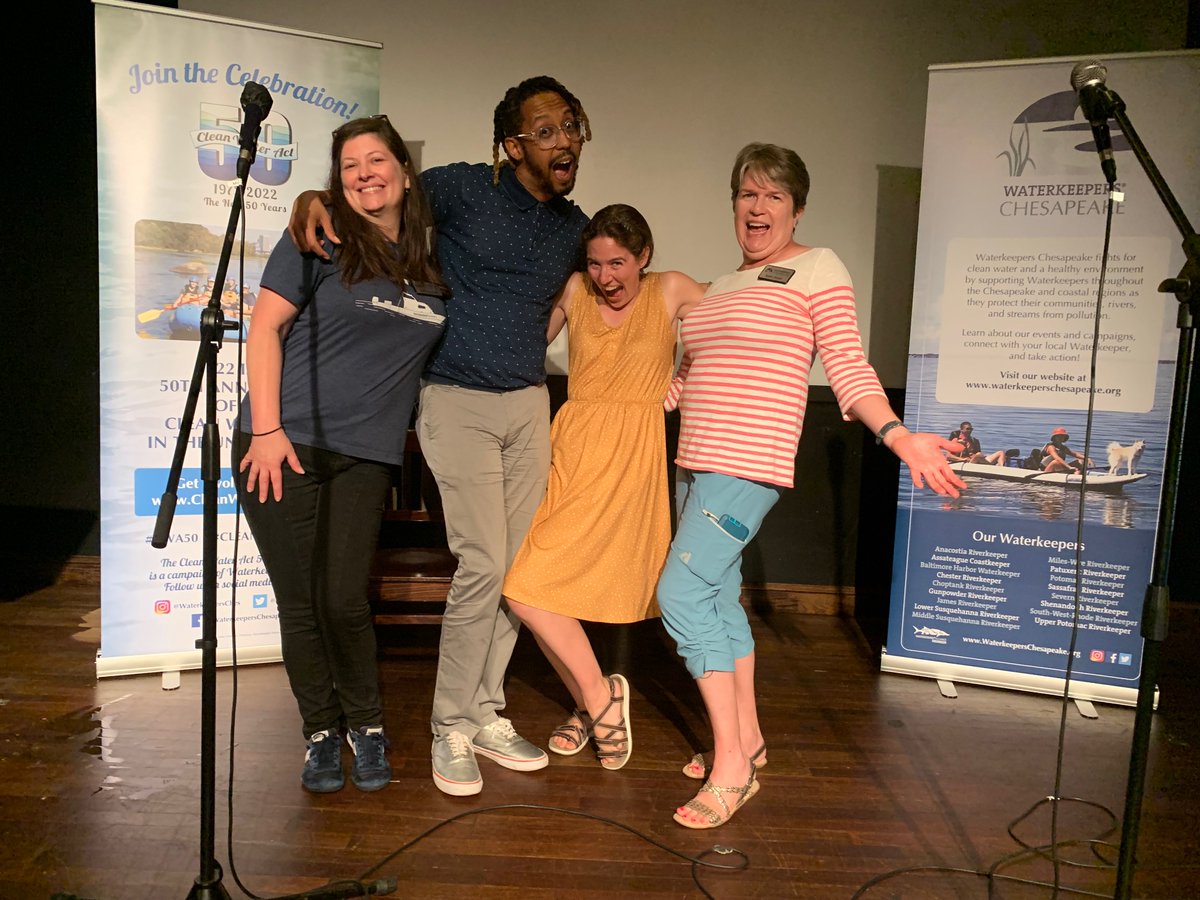 WaterkeepersCP's tweet photo. #WednesdayWaterStory What better way to tell stories but at an open mic night at @busboysandpoets We had a blast last month at Hyattsville location. Tonight, July 20th, we will be at 14th &amp; V. TICKETS => https://t.co/QuvgwFBZOu
#CWA50 #CleanWaterStory #CleanWaterAct50 #dcpoetry https://t.co/VwLauAZQQ1
