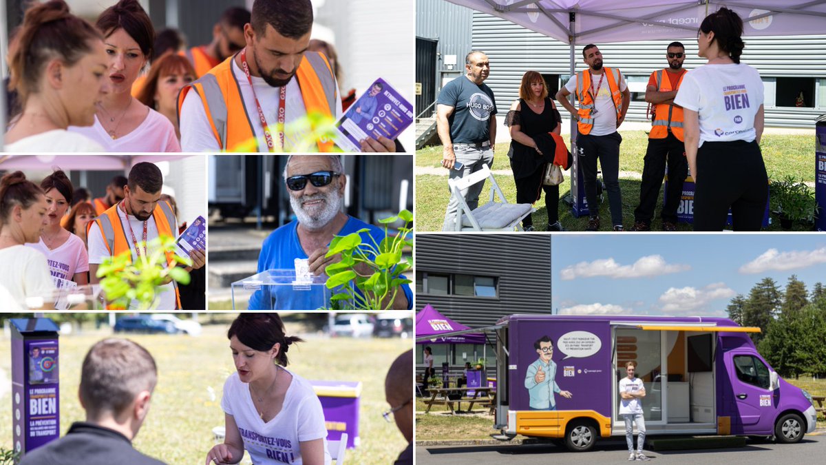Carcept Prev (@carceptprev) on Twitter photo ✅ La tournée #TransportezVousBien se poursuit
📸 Retour sur une escale réussie chez <a href="/gxologistics_fr/">gxologistics_fr</a> à Boigny-sur-Bionne !
🟣 Au programme, présentation des actions de #prévention de Transportez-Vous Bien, activations de comptes personnels, inscriptions aux coachings... ✅ La tournée #TransportezVousBien se poursuit
📸 Retour sur une escale réussie chez <a href="/gxologistics_fr/">gxologistics_fr</a> à Boigny-sur-Bionne !
🟣 Au programme, présentation des actions de #prévention de Transportez-Vous Bien, activations de comptes personnels, inscriptions aux coachings...
