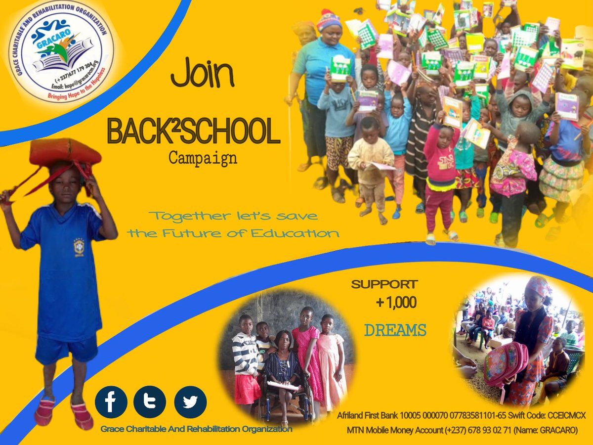 owhylda's tweet image. Because Education is priceless, I have join @Gracaro_cm campaign 2 save the future of Education in #NOSO #Cameroon🇨🇲

Count on u all @PR_Paul_BIYA @UEauCameroun @USEmbYaounde @CanadaCameroon @unicefcameroon @lilianefonds bcoz 2gether we do better 
#solidarty 4 #SDG4 
#educateall