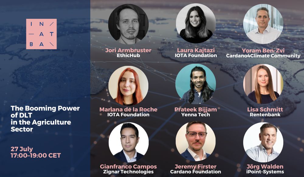 Curious about the #potential of #DLT to make a positive #impact in the #agriculture sector? Join @INATBA's event and listen to our speakers showcase their work and discuss views on how to #empower DLT projects for #sustainableagriculture!

Register here: inatba.org/events-calenda…