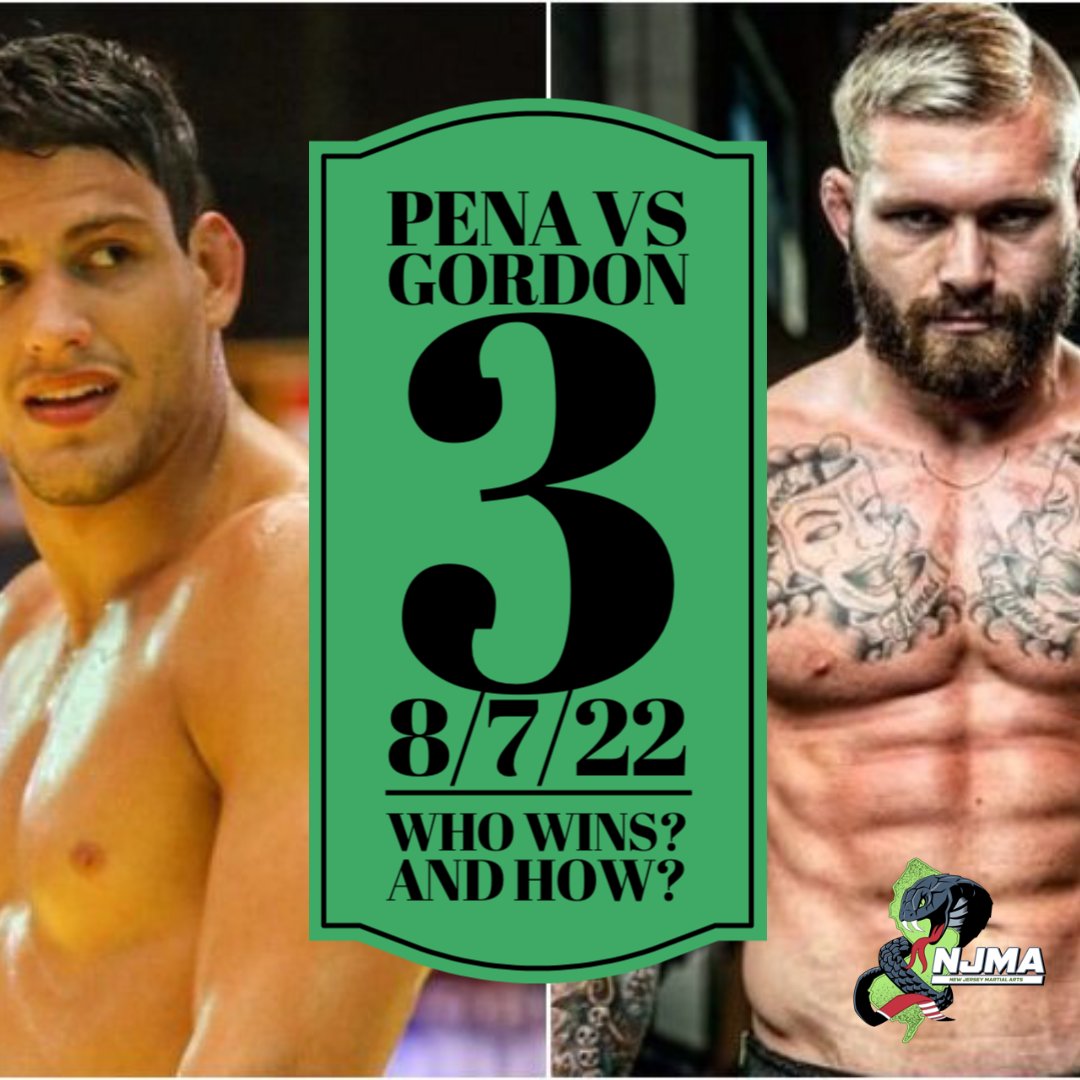 teamnjma's tweet photo. Give your predictions for Pena vs Gordon 3. Pena is 2-0 vs Gordon. But Gordon is the most dominating grappler in the Universe. How do you see this no time limit match going? #njma #teamnjma #gordonryan #felipepena #submisison #notimelimit #wrestling #adcc https://t.co/WClyl2TvtE