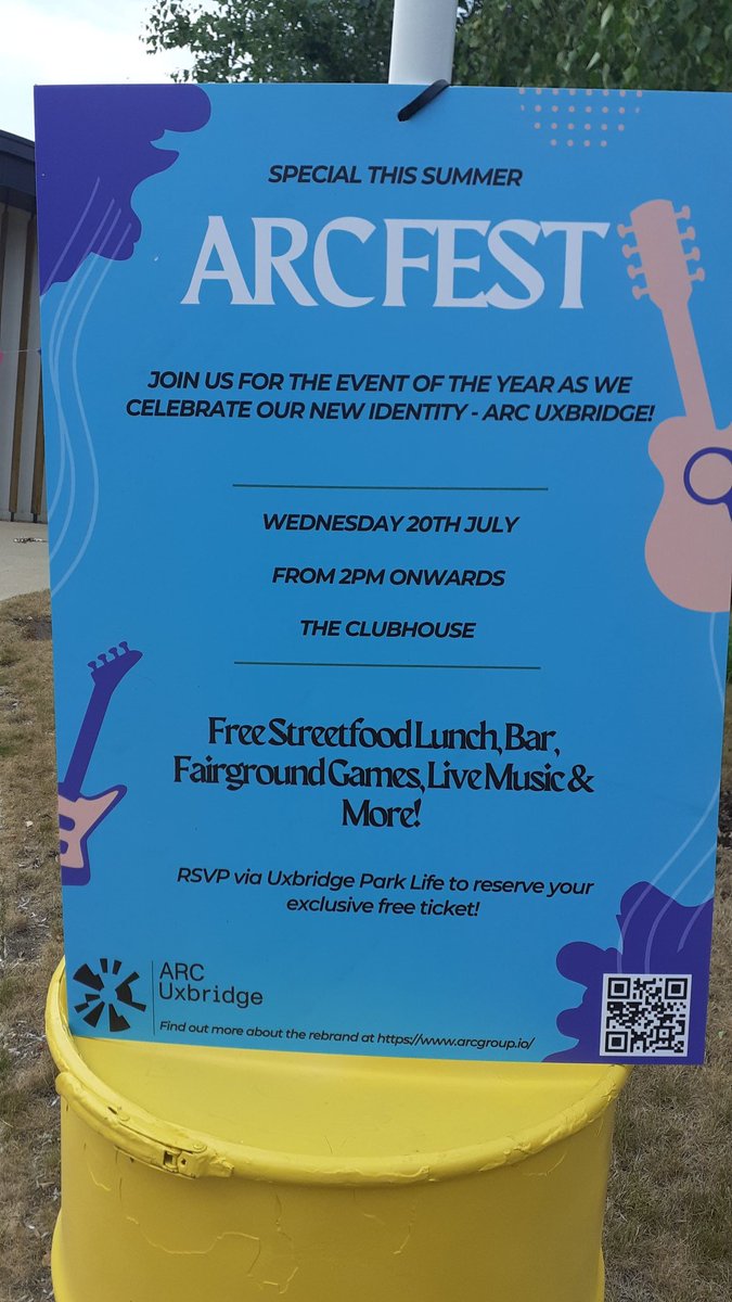 Our fave, Uxbridge Business Park, is now @arcuxbridge_io. Arcfest is to launch their new brand. Been a brilliant afternoon.