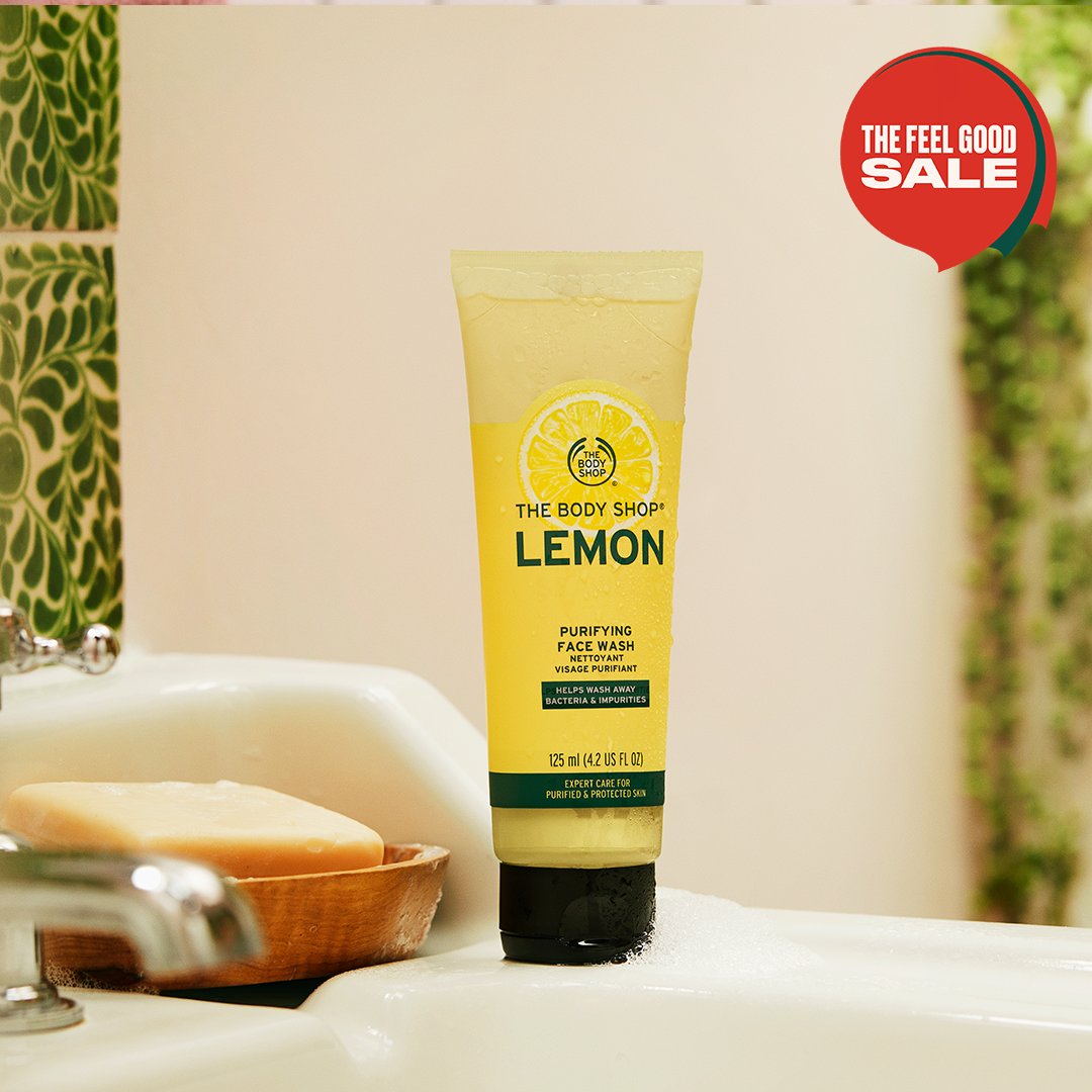 TheBodyShopIND's tweet photo. Monsoon humidity got us feeling like🥵
Worry no more &amp; welcome some #lemon freshness to your skincare regime. Soothe your skin with this #vegantreat &amp; more at #feelgood prices. Shop them all at up to 50% OFF!

Shop: https://t.co/Lg9g9kIUGq

#LemonFacewash #LemonSkincare https://t.co/mPkh17NBCo