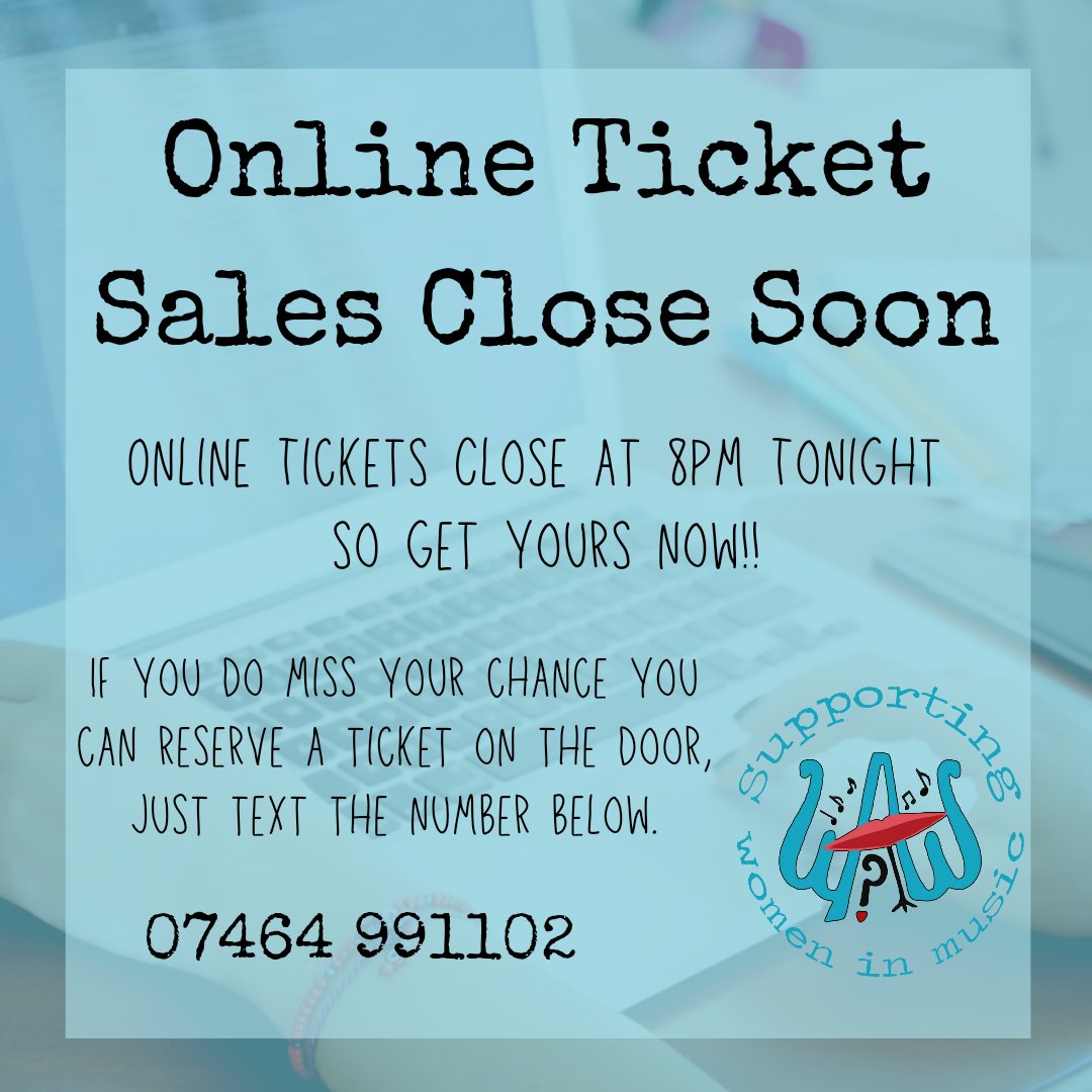 Ticket Sales are closing soon! DON'T MISS OUT, GET YOUR TICKETS! 

buytickets.at/watw

#Music #womeninmusic #whereartthewomen #genderinclusive #festival #Staffordshire #Midlands #equality #tickets #GenderEquity