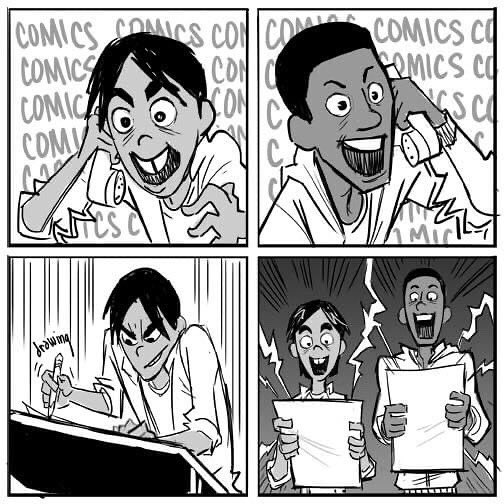 Bobby_Rubio's tweet photo. Hey everybody, go see my longtime friend (since middle school) Keithan Jones @KIDCOMICSKJ at #SDCC! He has a table in #ArtistAlley &amp; he has several appearances throughout the con! He’s promoting his #IndependentComic Company #KIDComics &amp; his #comicbook the #PowerKnights Have FUN! https://t.co/Xlqjt5c29m