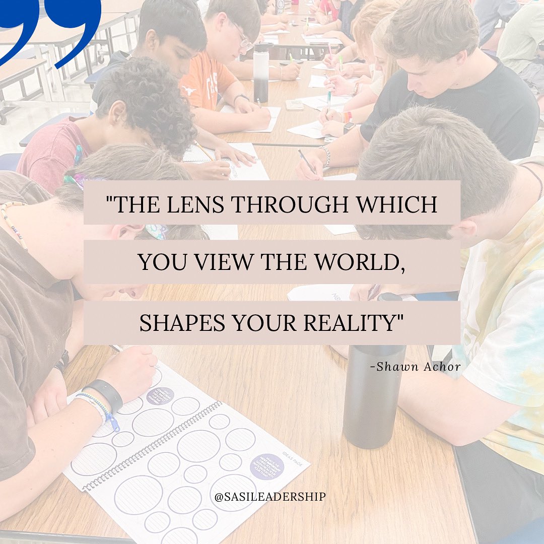Everyone is unique especially when it comes to their experiences. Everything influences you and shapes you into the person you are today! What “lenses” do you have as a student leader? 
#SASI2022 #connection #studentleadership #empower