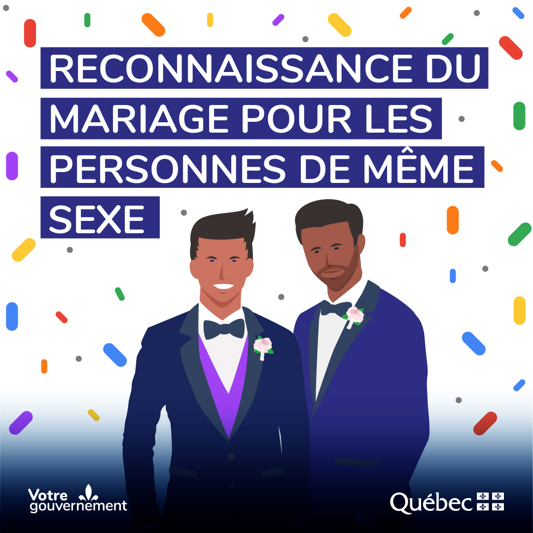 Le 20 juillet 2005, le Canada est devenu le quatrième pays au monde à permettre le mariage entre personnes de même sexe. 💍

L'amour, c'est l'amour! ❤️