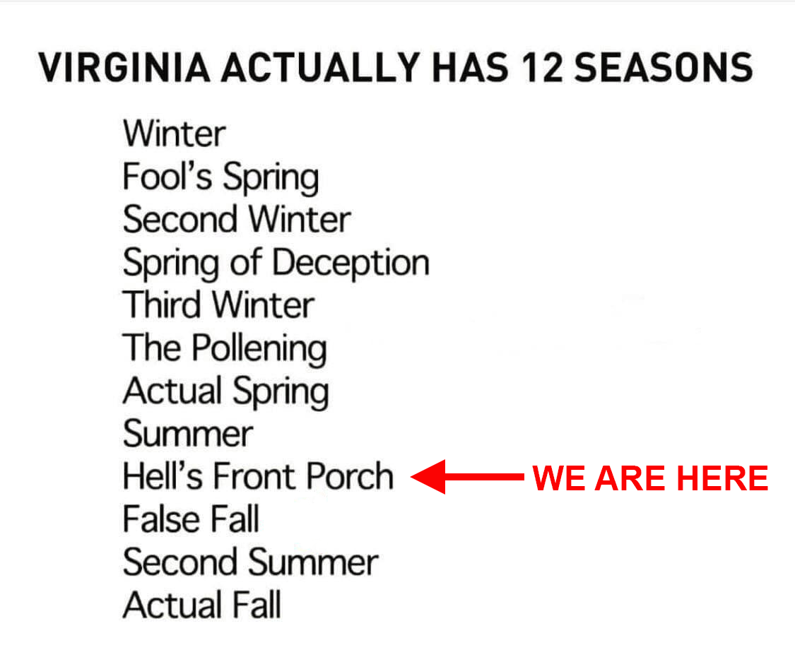 VaDOT's tweet image. Stay cool, Virginia! 🌋