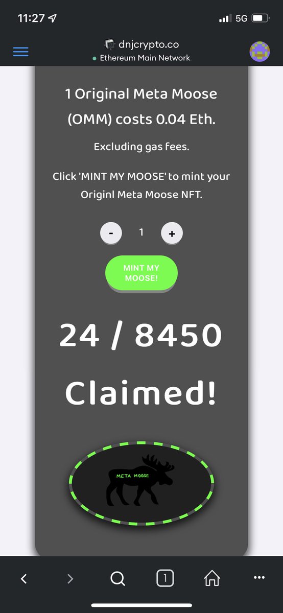 You can still be early to this #NFTProject #NFTartist #ETH #blockchain. OriginalMetaMoose is a sick collectible that brings #MentalHealthAwareness and builds up its community! Let’s Go! I have one do you? We all know early numbers end up being worth more!