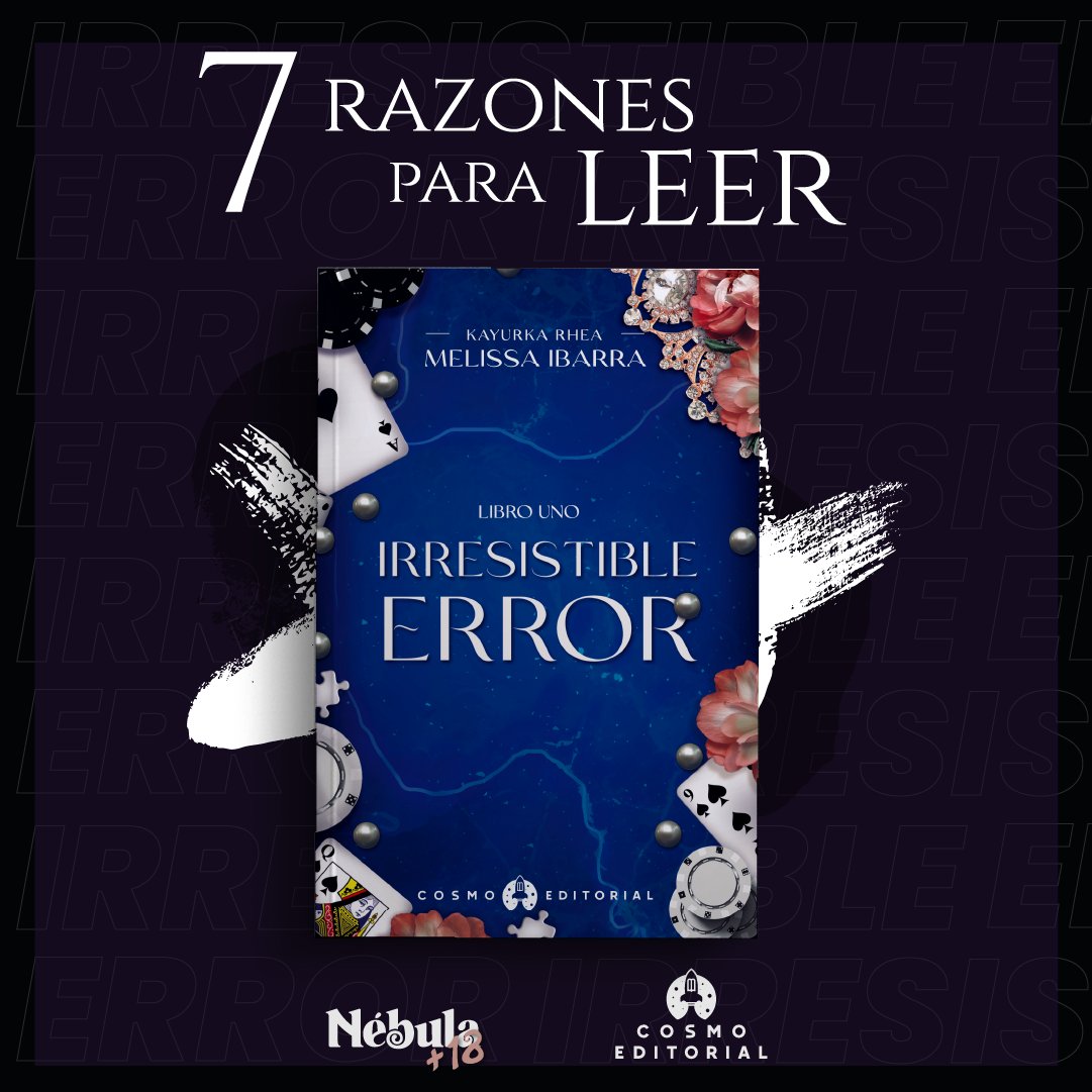 SelloNebula's tweet photo. Uno de nuestros libros bajo el sello nébula es ¨Irresistible error¨ de Kayurka Rhea @KayurkaR . 🧩💜 Hoy queremos compartir con ustedes 7 razones por las cuales la autora nos recomienda leer esta entretenida y emocionante historia. 🐼😈🎲 https://t.co/iaY9A17ds4
