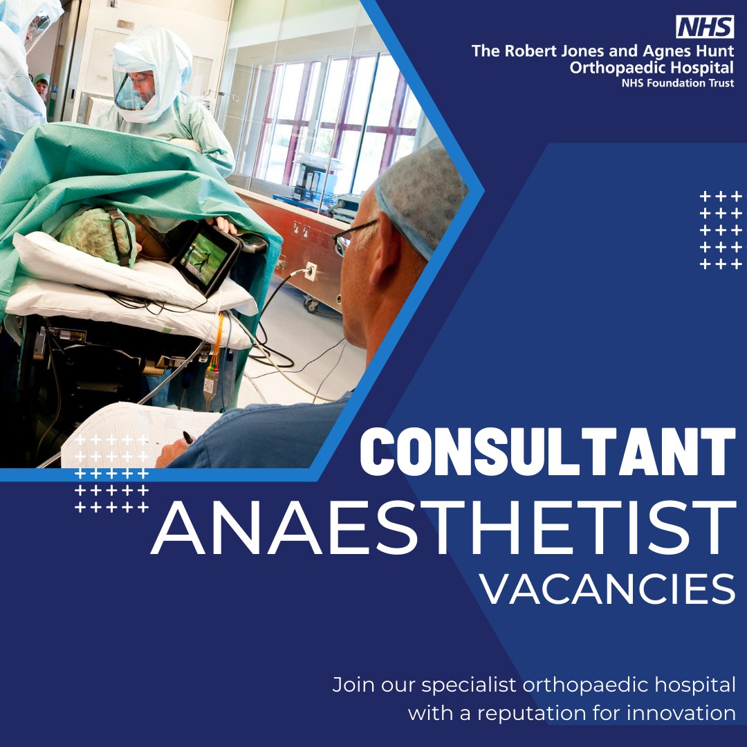 It's not too late to apply 🧑‍⚕️

We are looking for someone highly-motivated, with an interest in orthopaedic anaesthesia to provide anaesthesia and peri-operative care for all aspects of orthopaedic surgery.

More information here - beta.jobs.nhs.uk/candidate/joba…