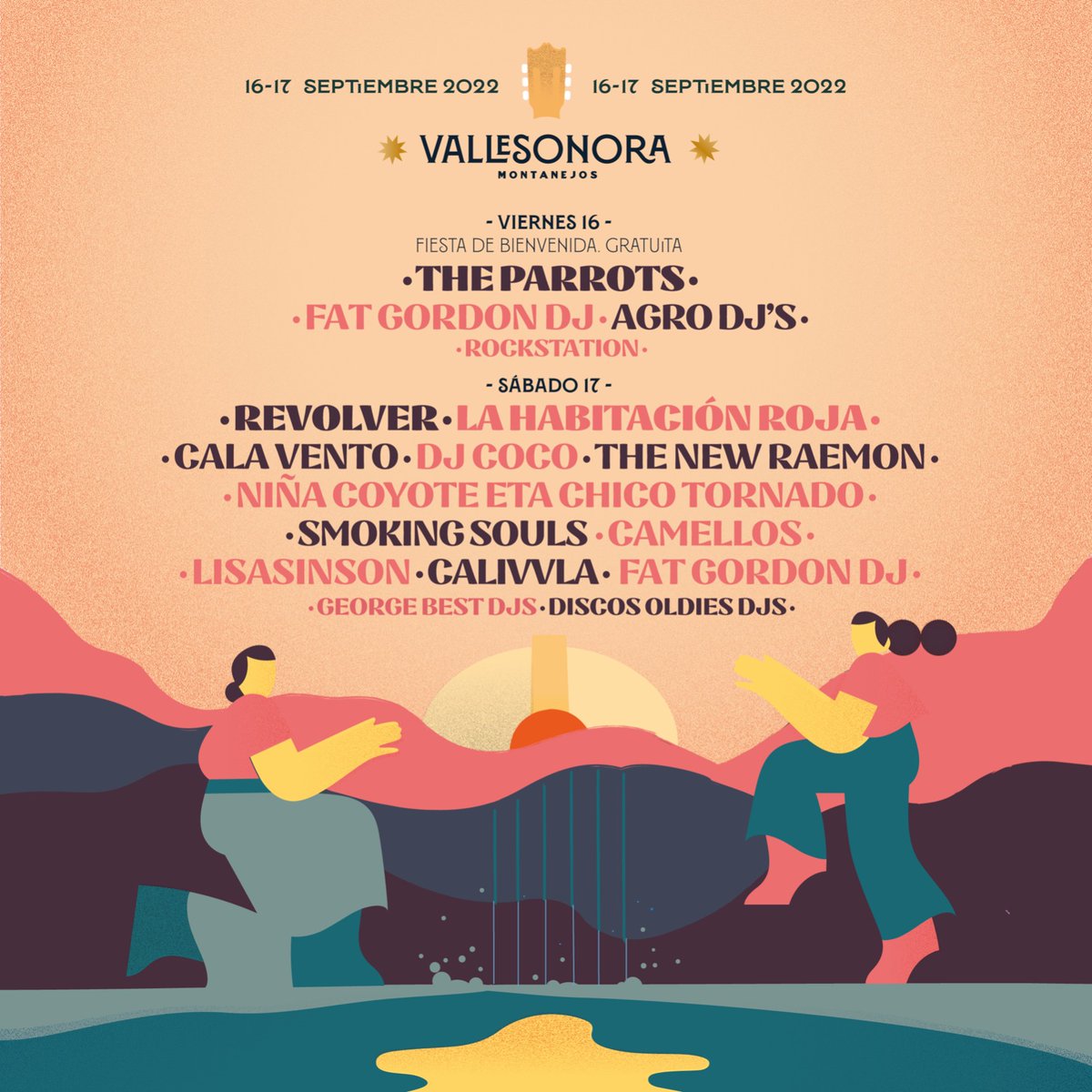 Es posible que no seamos tremendamente objetivos cuando hablamos del Vallesonora, pero es que el festival de Montanejos nos tiene ganado el corazón.

Hoy <a href="/lahabitacionroj/">La Habitación Roja</a> y <a href="/thenewraemon/">The New Raemon</a> se han sumado al "lineup" de su próxima edición.