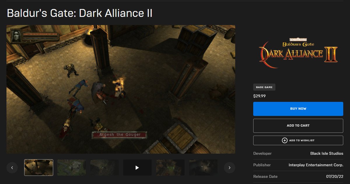 Baldur's Gate: Dark Alliance 2 is NOW AVAILABLE on Xbox, Switch, GoG, Epic, and Steam!