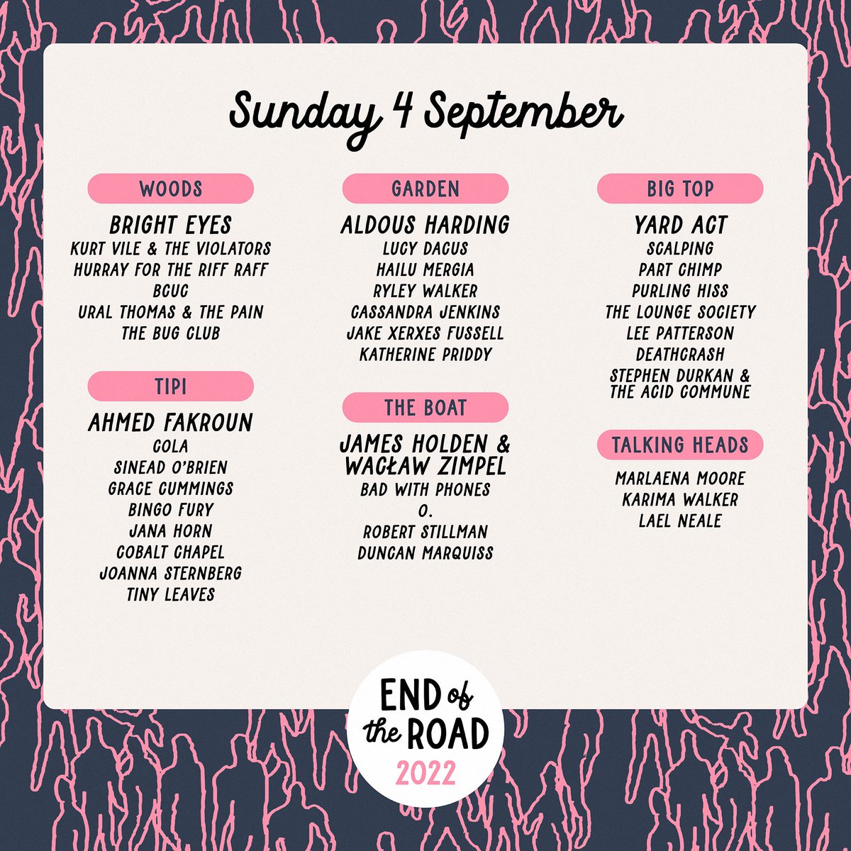 Bright Eyes (@brighteyesband) on Twitter photo Weâre delighted to be part of <a href="/EOTR/">EndOfTheRoadFestival</a> Festival in England this year. See you on Sunday, Sept. 4th! #EOTR2022 Weâre delighted to be part of <a href="/EOTR/">EndOfTheRoadFestival</a> Festival in England this year. See you on Sunday, Sept. 4th! #EOTR2022