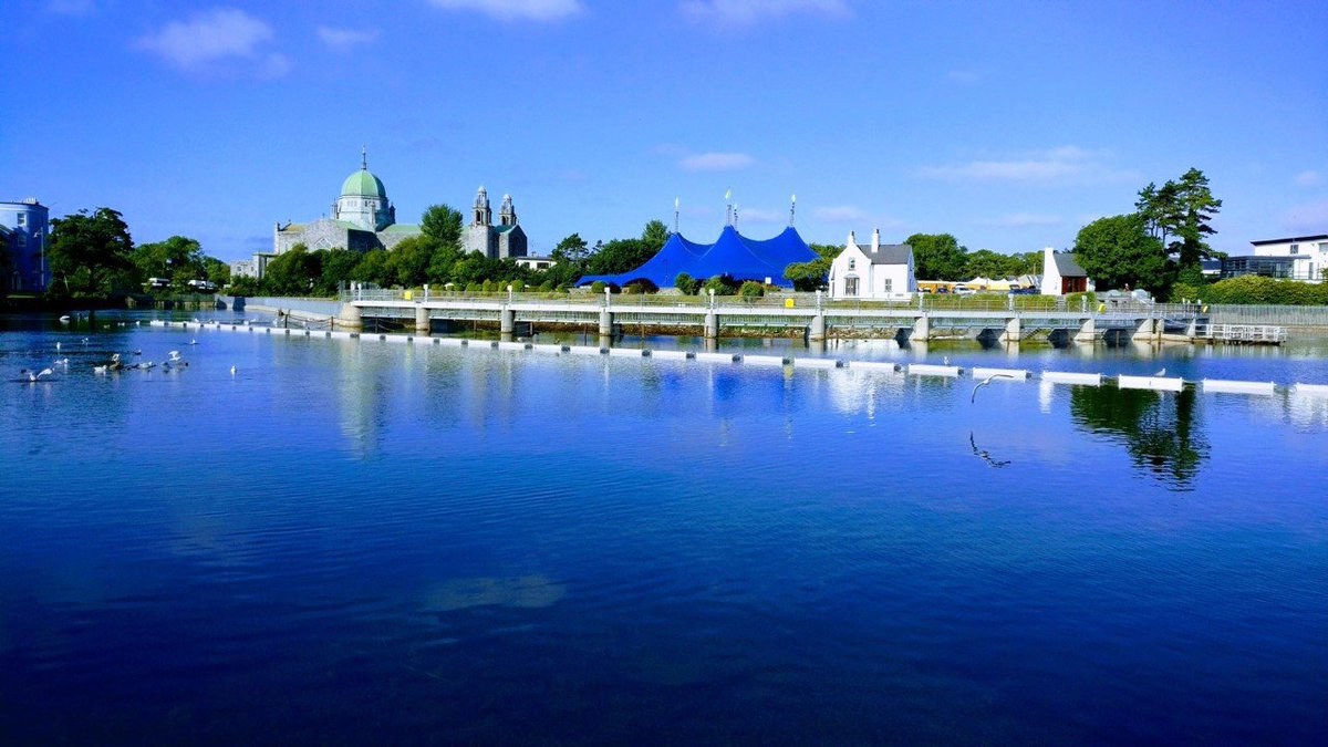 Fabulous view of the Cathedral and <a href="/GalwayIntArts/">Galway International Arts Festival</a> Festival Tent