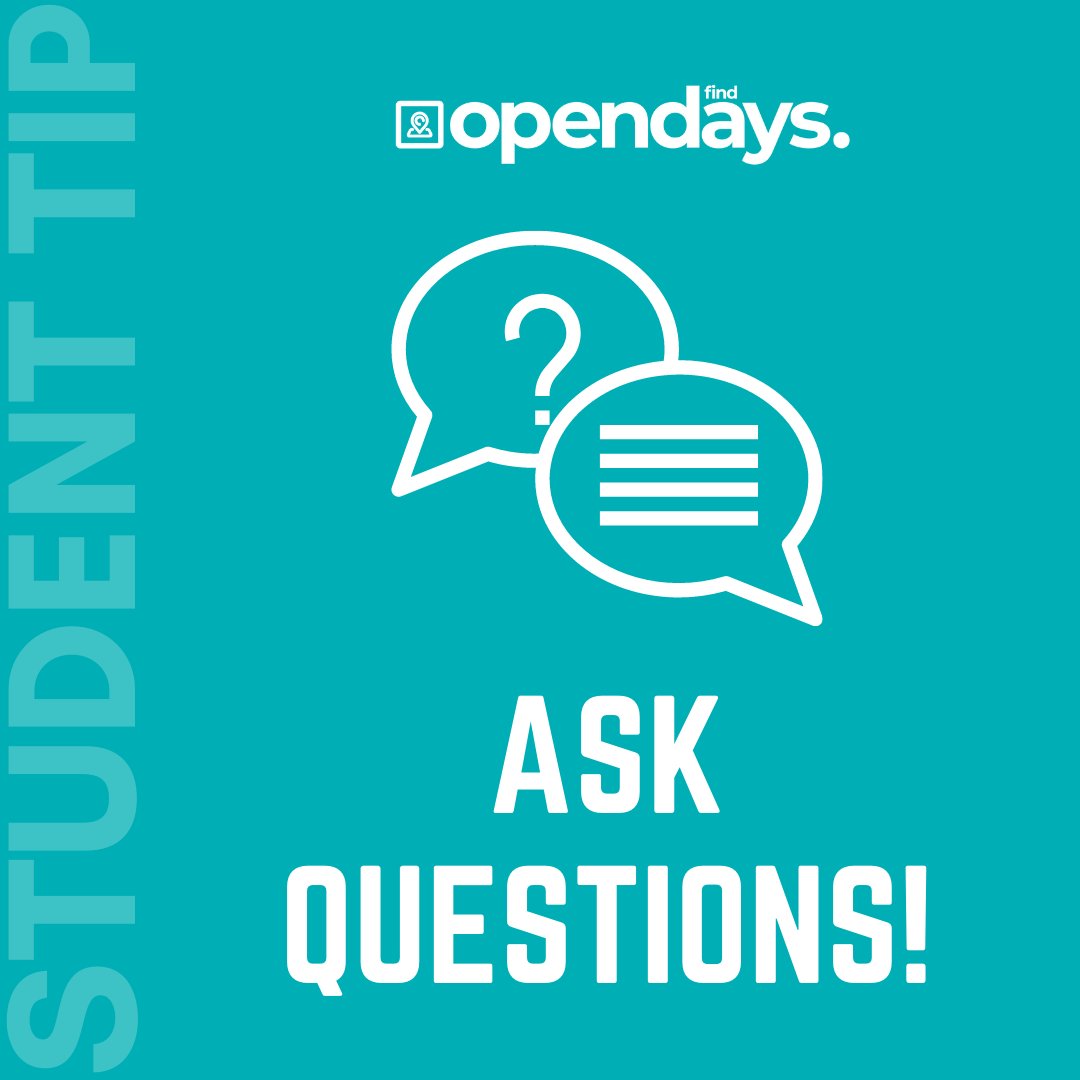 You're there to learn, so it's important that your ask questions!

If you don't understand something that you are being taught, or if you want to find out more, don't be afraid to ask questions to help you gain better knowledge!

#FindOpenDay #HighEducation #University #6thForm