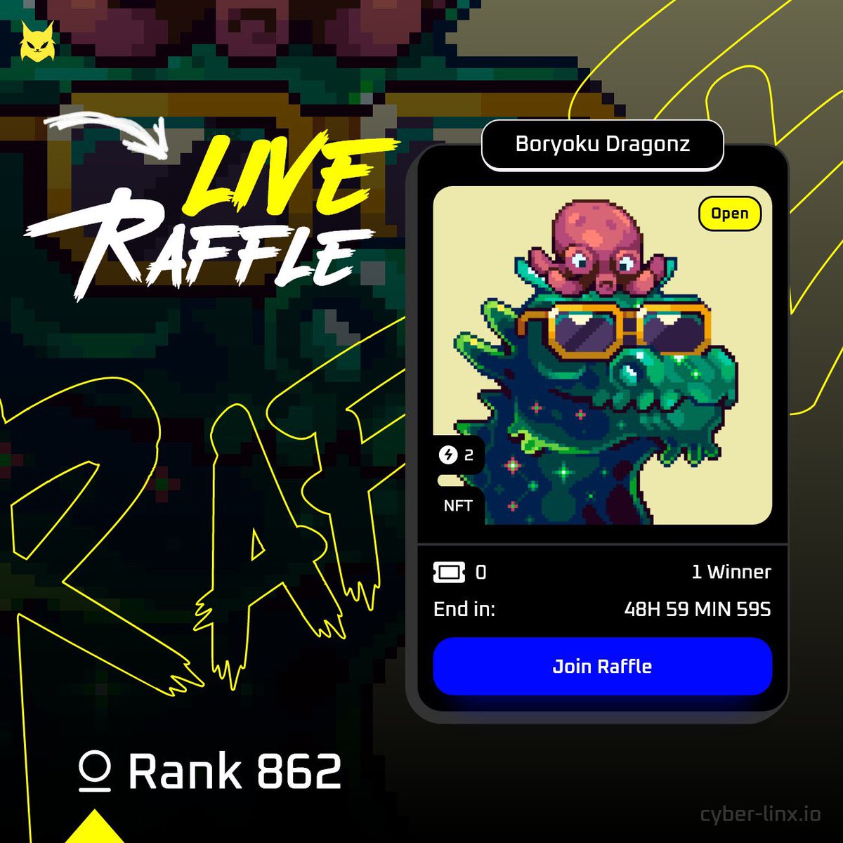 SolanaPringles's tweet photo. @CyberlinxNFT @BoryokuDragonz LFG https://t.co/P7s68s3vIB