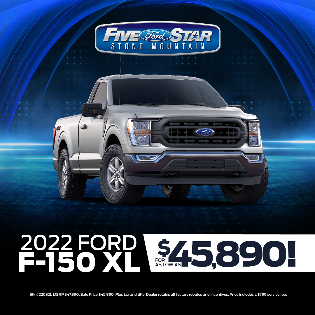 FiveStarFordSM's tweet photo. All your life you’ve waited for wheels like these. Take home that special 2022 Ford F-150 XL today. https://t.co/96eOldFSfD #FiveStar #FiveStarFord #Ford #StoneMountain #Georgia #FordUSA https://t.co/yly3bB0lZI