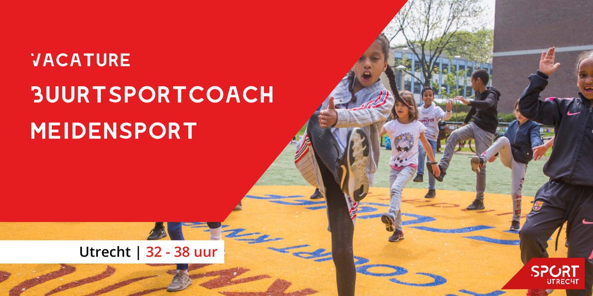 📣#vacature
Wij zoeken weer nieuwe teamleden!
Ben jij de #buurtsportcoach meidensport of urban die de Utrechtse jeugd gaat stimuleren om te sporten en bewegen? Of ben je adviseur die aan de slag wil gaan bij het modern inrichten van onze bedrijfsvoering? 
sportutrecht.nl/vacatures-en-v…
