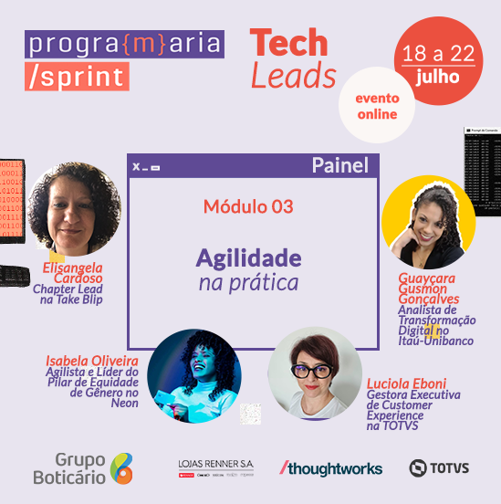 programaria's tweet photo. A #PrograMariaSprint é totalmente gratuita e online, ainda dá tempo de você participar e fazer sua inscrição!!!
Não perca tempo e click no link da bio! #VamosJuntes https://t.co/rUOd1CGxvO