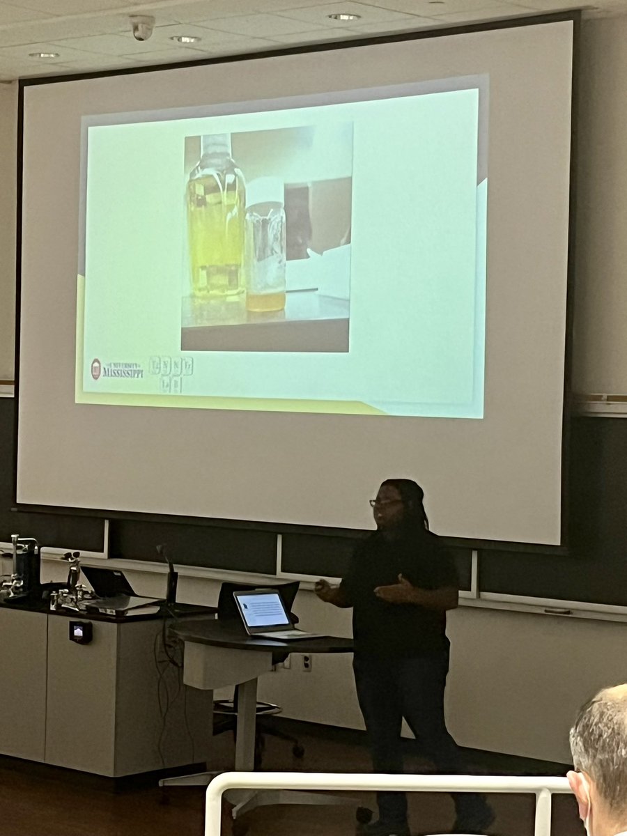Dr Eden Tanner (@edentanner) on Twitter photo So proud of <a href="/Mercedeschermya/">Mercedes Pride</a> navigating synthetic challenges in making some new ILs this summer. She’s sharing her work this morning in our <a href="/NSF/">U.S. National Science Foundation</a> REU program symposium. <a href="/chemistry_um/">UM Chemistry (Ole Miss Chemistry)</a> So proud of <a href="/Mercedeschermya/">Mercedes Pride</a> navigating synthetic challenges in making some new ILs this summer. She’s sharing her work this morning in our <a href="/NSF/">U.S. National Science Foundation</a> REU program symposium. <a href="/chemistry_um/">UM Chemistry (Ole Miss Chemistry)</a>