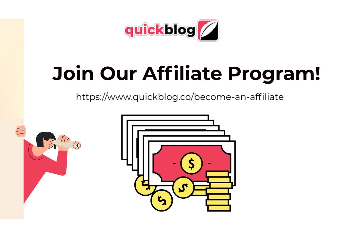 dirangeorge0's tweet photo. Quickblog's Affiliate Program is now LIVE! ⚡⚡⚡

Earn 40% commission for the first month and 20% after 🤑🤑🤑

+ Give your referrals 20% discount for 12 months - EVERYONE WINS! 🏆🏆🏆

Go to https://t.co/JpJHHKFi66 to sign up! https://t.co/P6XfF7BOck