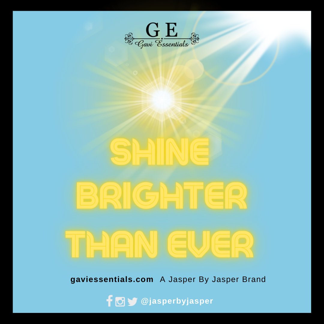 jasperbyjasper's tweet photo. Shine brighter than ever today!
#shine #bright #today #gaviessentials #jasperbyjasper #aunaturale #lavalyptus #skinhealth https://t.co/kZWKPgnmRV