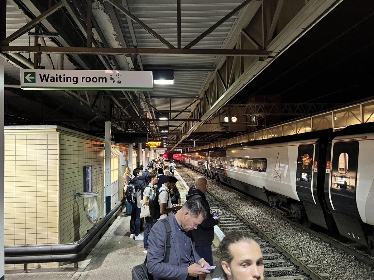 We have been taken off our rammed avanti train at Milton Keynes, put on a packed train to get us to Watford <a href="/BBCBreaking/">BBC Breaking News</a> <a href="/5liveSport/">BBC 5 Live Sport</a>  <a href="/networkrail/">Network Rail</a> <a href="/AvantiWestCoast/">Avanti West Coast</a> no help for families