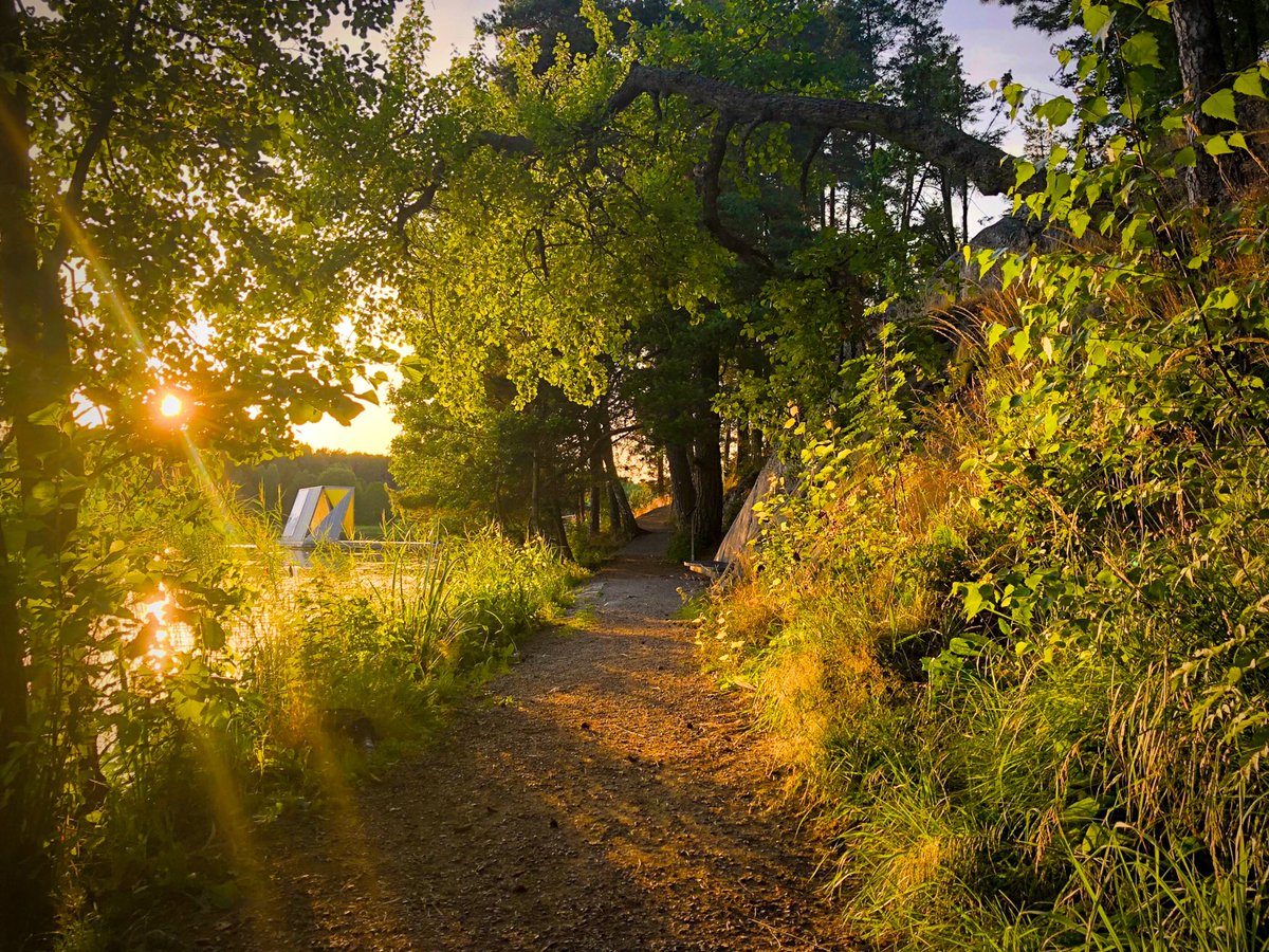 Evening walk along lakeside path. #mielenhyvinvointi #KulttuuriLiikuttaa Tuusula