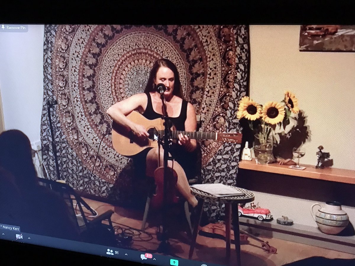ssuemg's tweet photo. @LiveToYourLR @NancyKerrMusic This is so lovely, really enjoying this midweek treat #livemusic .@NancyKerrMusic via .@LiveToYourLR lots of politics #personalispolitical #leftiesareus #humanrights, beautiful #stories: Nancy’s own, #LeonRosselson and memories of #RoyBailey 🥰 🤩🙏🏼 https://t.co/2dMPU5IeJJ