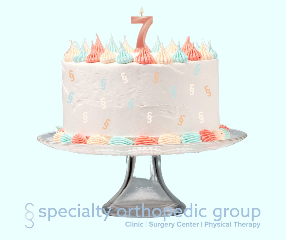 SpecialtyOrtho1's tweet image. Today, we celebrate 7 years!
Thank you to everyone for your support and encouragement as we strive to make a positive impact and provide the very best in orthopedic care to the communities we serve. We are who we are because of you.
#chooseSOG #SOGstrong #NoReferralNeeded