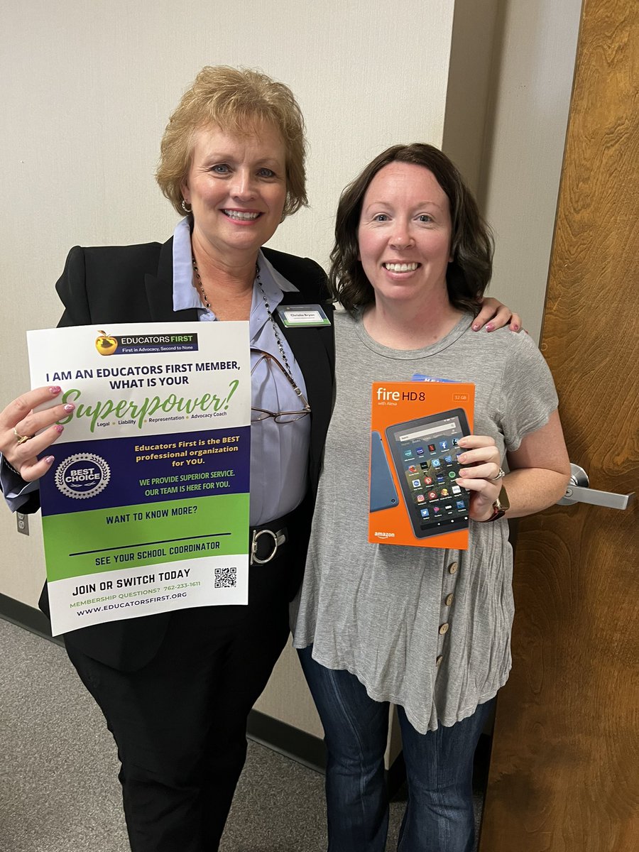 CWBryan's tweet image. Welcome new Lincoln County Educators First members to the premier educational organization in Georgia &amp;amp; congratulations to new hire Tiffany Howard on winning our door prize! @educators1st