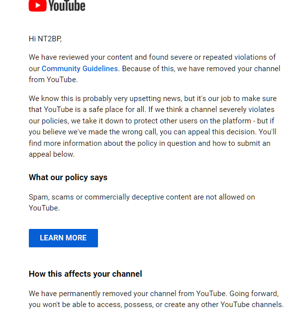 real_NT2BP's tweet photo. OK... WT actually F?!
@YouTube I am sorry, was the truth about daylight saving time too strong for you? Are you aware you shot down a video containing LITERALLY the scientific status quo about DST?!

#EndDST https://t.co/0LoDebOviP